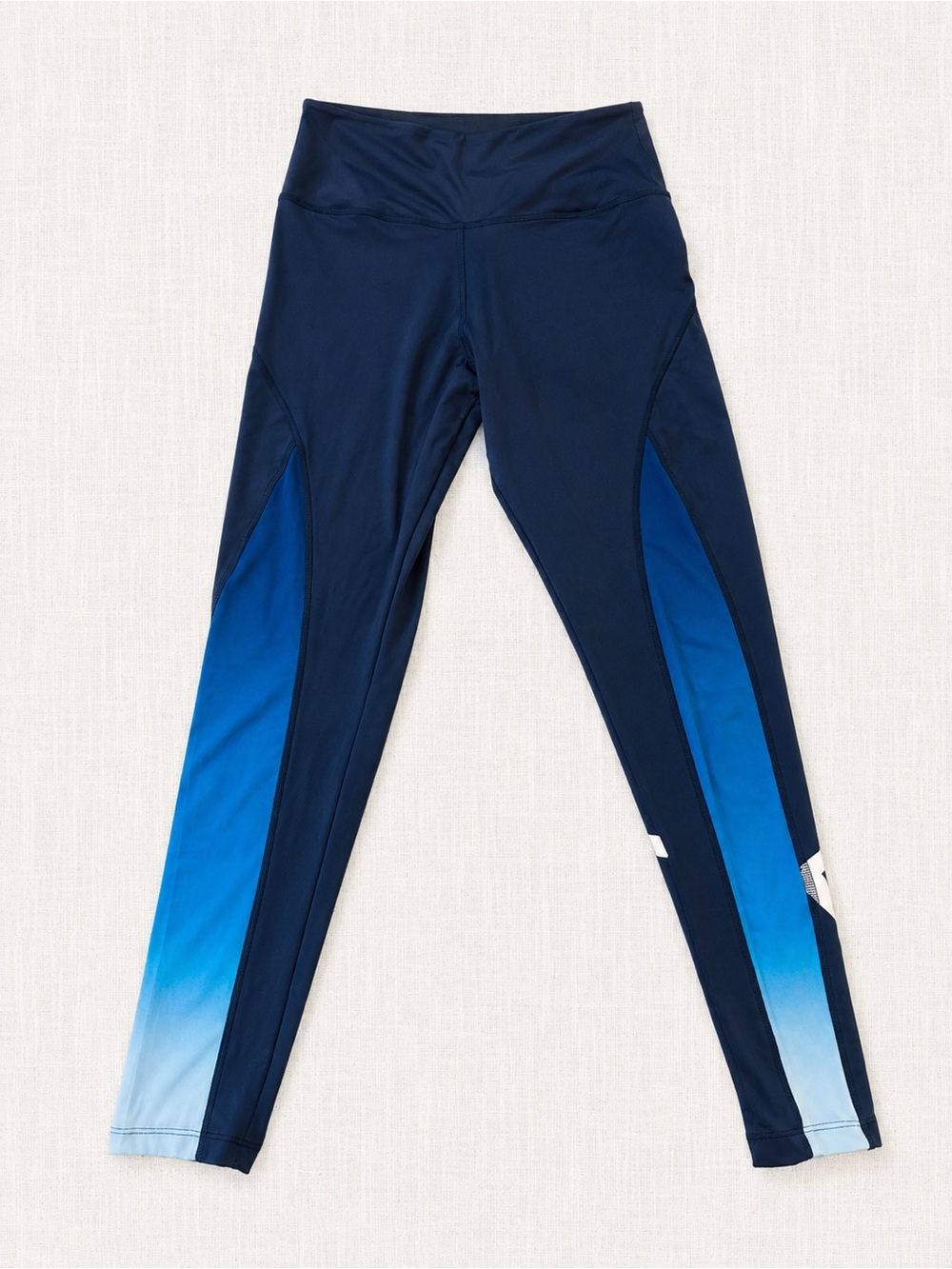 Victoria’s Secret PINK Ultimate Leggings M Blue Ombré Logo High Waist